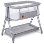 Кроватка приставная Lionelo LUNA GREY CONCRETE