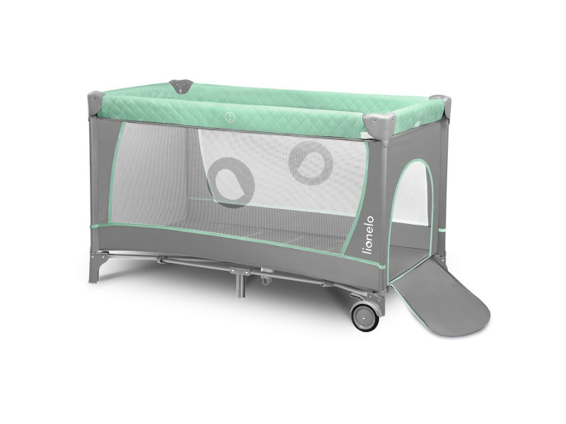 Ліжечко-манеж Lionelo FLOWER TURQUOISE, Фото 3