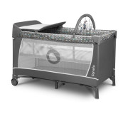 Кроватка-манеж Lionelo FLOWER GREY SCANDI
