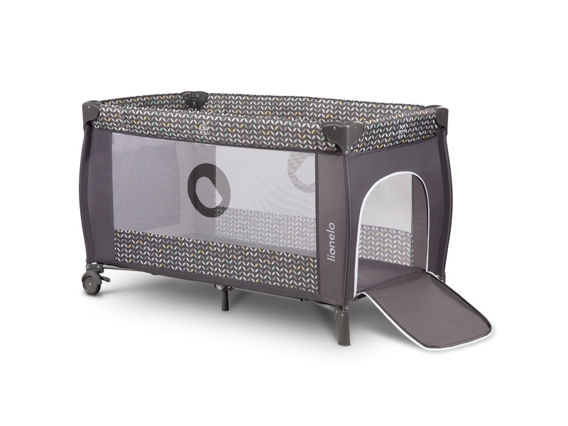 Ліжечко-манеж Lionelo SVEN PLUS  GREY SCANDI, Фото 3