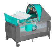 Ліжечко-манеж Lionelo SVEN PLUS TURQUOISE / GREY