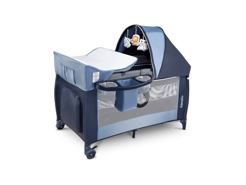 Ліжечко-манеж Lionelo SVEN PLUS BLUE NAVY, Фото 1