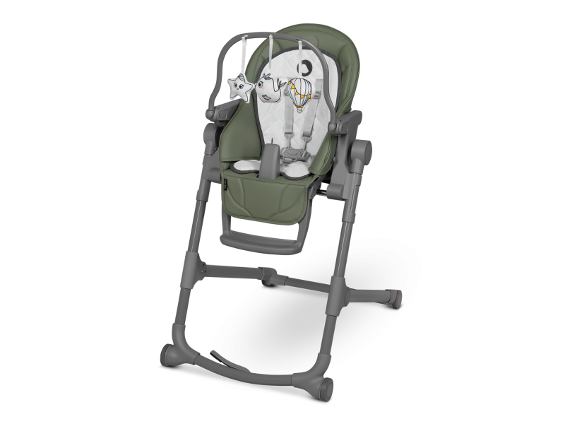 Стілець для годування Lionelo CORA PLUS GREEN OLIVE, Фото 1