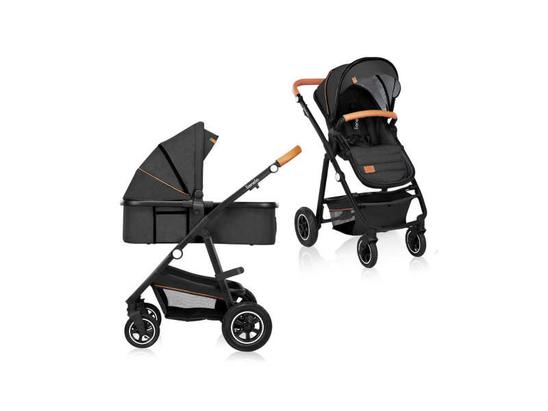 Універсальна коляска 2 в 1 Lionelo AMBER GREY GRAPHITE, Фото 3