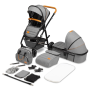 Універсальна коляска 2 в 1 Lionelo AMBER GREY STONE