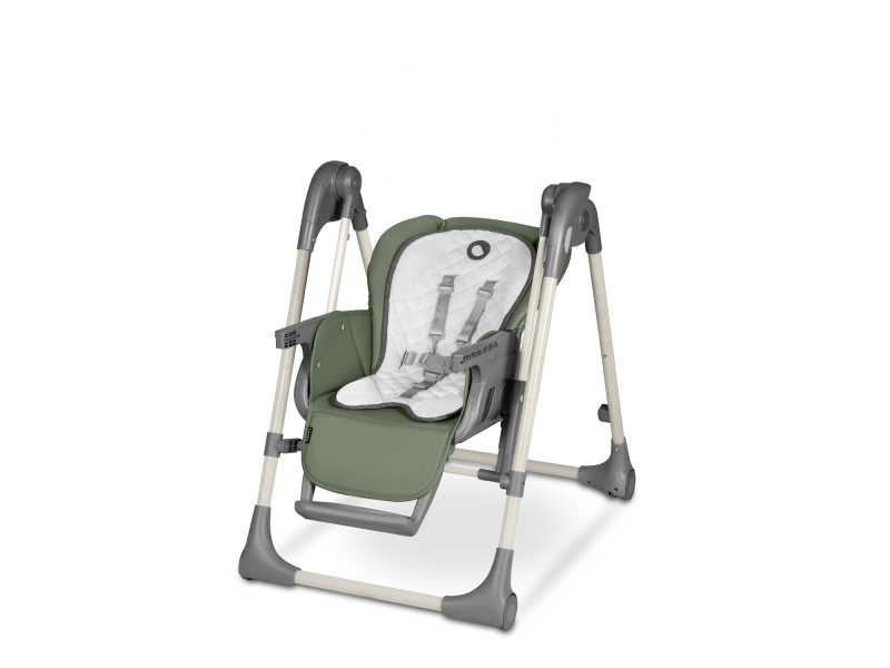 Стілець для годування з функцією гойдалки Lionelo LAURICE GREEN OLIVE, Фото 5