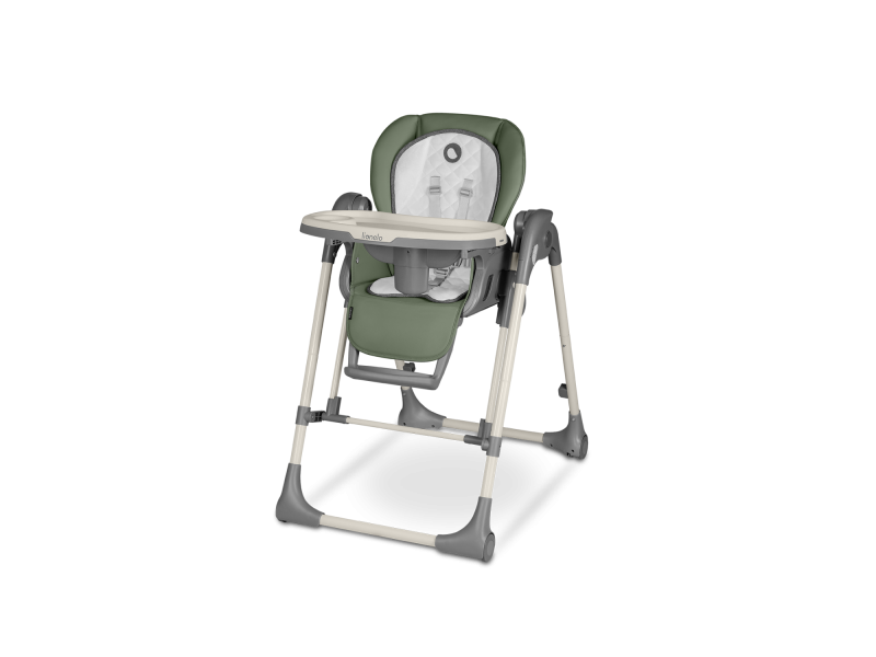 Стілець для годування з функцією гойдалки Lionelo LAURICE GREEN OLIVE, Фото 1