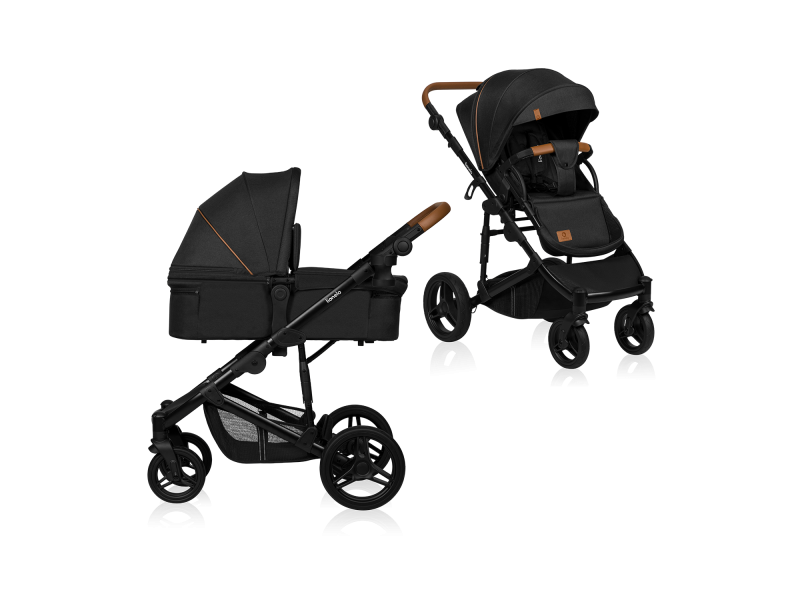 Універсальна коляска 2 в 1 Lionelo MARI TOUR BLACK ONYX, Фото 1