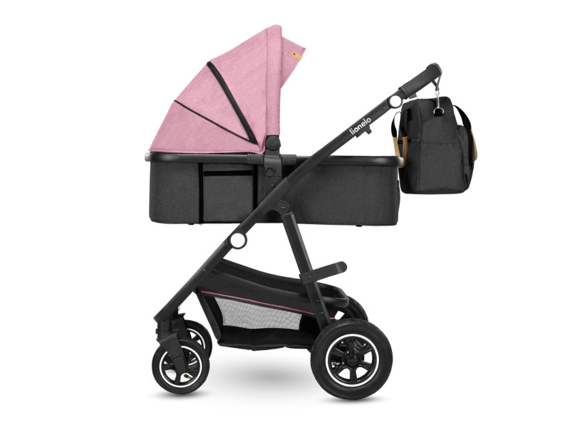 Универсальная коляска 3 в 1 Lionelo AMBER PINK ROSE, Фото 3