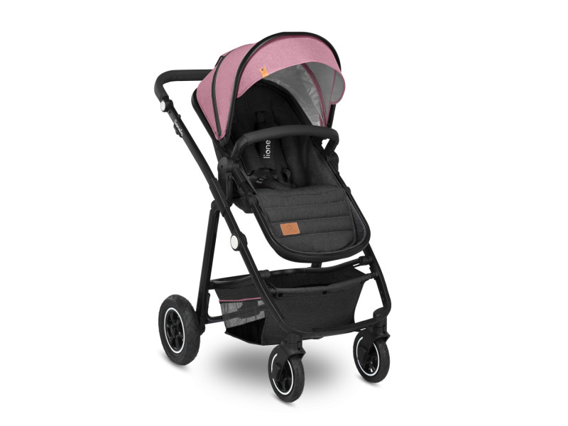 Универсальная коляска 3 в 1 Lionelo AMBER PINK ROSE, Фото 5