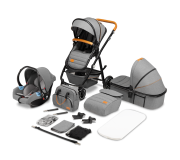 Универсальная коляска 3 в 1 Lionelo AMBER GREY STONE