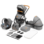 Універсальна коляска 3 в 1 Lionelo AMBER GREY STONE