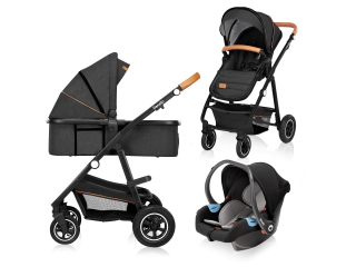 Універсальна коляска 3 в 1 Lionelo AMBER GREY GRAPHITE