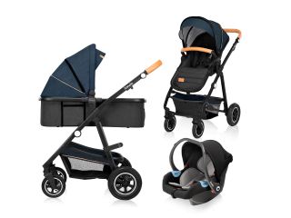 Універсальна коляска 3 в 1 Lionelo AMBER BLUE NAVY