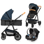 Універсальна коляска 3 в 1 Lionelo AMBER BLUE NAVY
