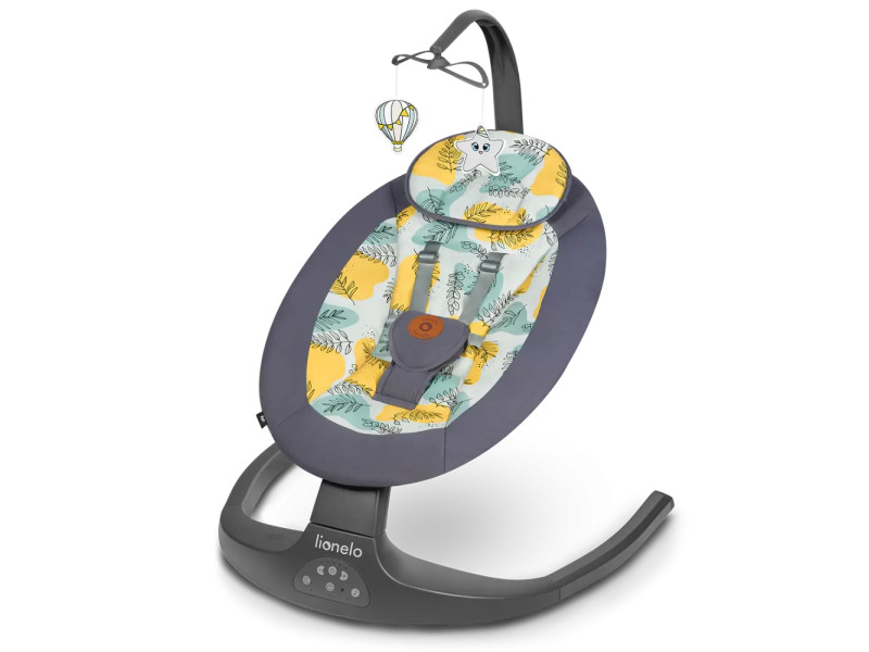 Шезлонг-гойдалка Lionelo RALF GREY GRAPHITE, Фото 1