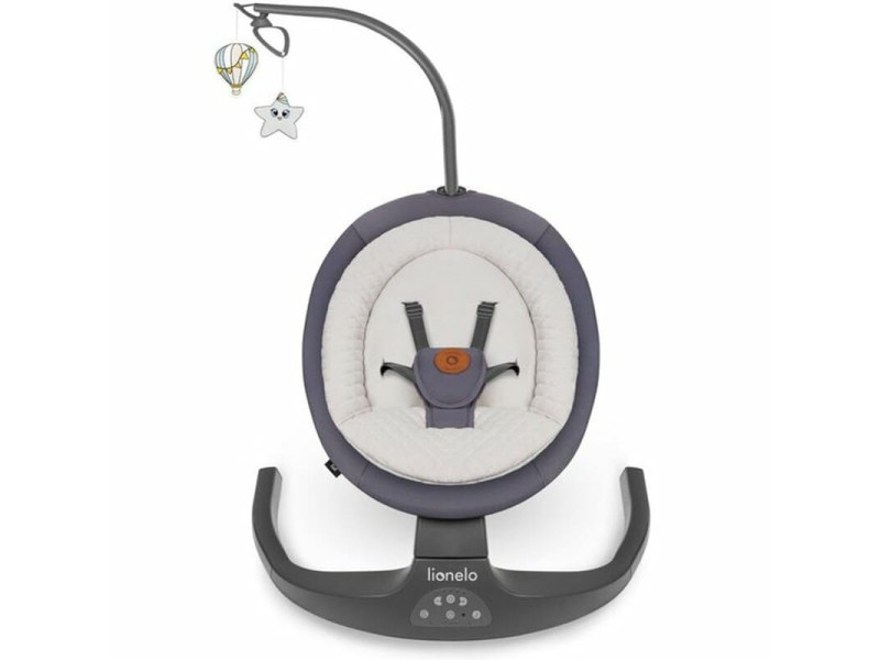 Шезлонг-гойдалка Lionelo RALF GREY GRAPHITE, Фото 3