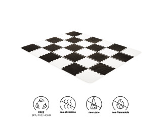 Коврик-пазл Kinderkraft Luno Black, 30 элементов (KKMLUNOBLK0000)