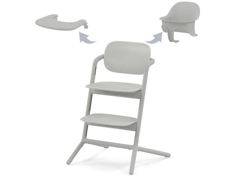 Стул Lemo 3в1 Suede Grey, Фото 1