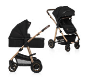Универсальная коляска 2 в 1 Lionelo AMBER BLACK ONYX