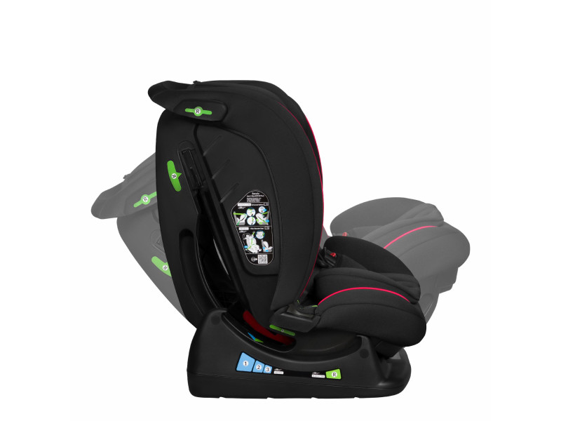 Дитяче автокрісло Lionelo AART I-SIZE BLACK CARBON RED, Фото 12