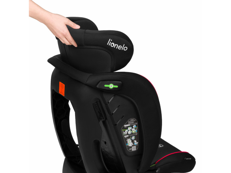 Дитяче автокрісло Lionelo AART I-SIZE BLACK CARBON RED, Фото 4