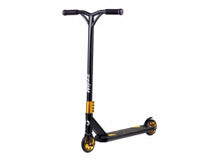 Дитячий самокат Lionelo WHIZZ BLACK CARBON YELLOW