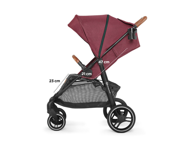 Прогулочная коляска Kinderkraft Grande LX Burgundy (KKWGRANBRG00LX), Фото 7