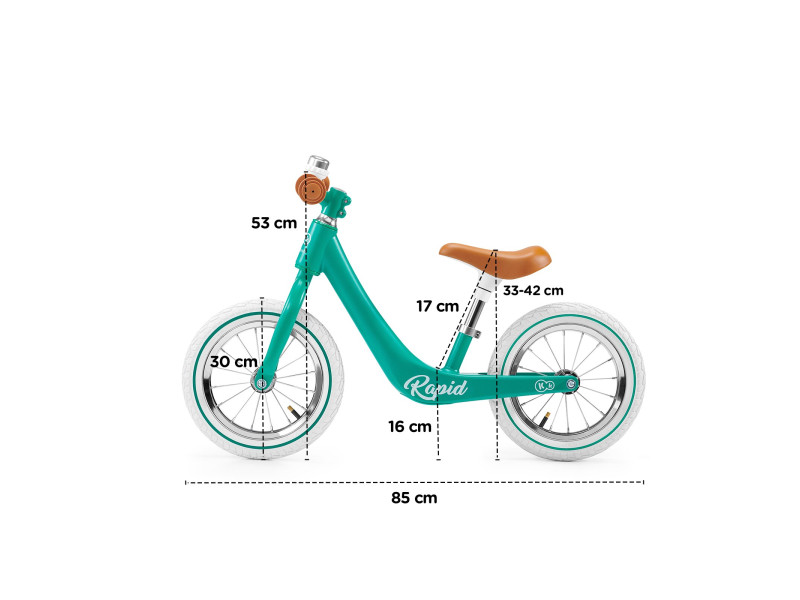 Беговел Kinderkraft Rapid Midnight Green (KKRRAPIGRE0000), Фото 16