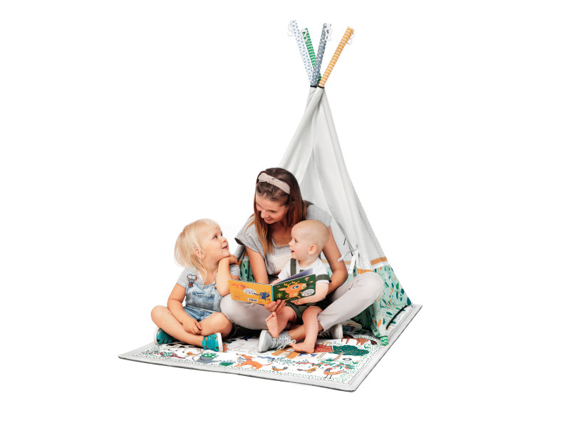 Развивающий коврик-палатка 3 в 1 Kinderkraft Little Gardener (KPLIGA00MUL0000), Фото 15