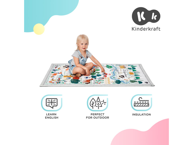 Развивающий коврик-палатка 3 в 1 Kinderkraft Little Gardener (KPLIGA00MUL0000), Фото 6