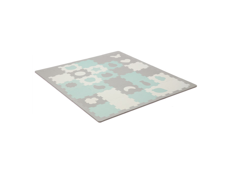 Килимок-пазл Kinderkraft Luno Shapes Mint, 30 елементів (KPLUSH00MIN0000), Фото 11