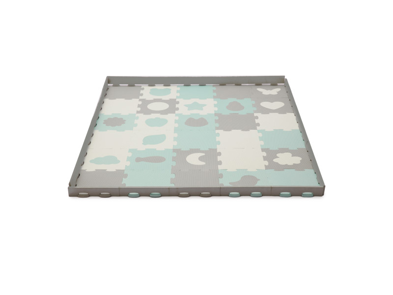 Килимок-пазл Kinderkraft Luno Shapes Mint, 30 елементів (KPLUSH00MIN0000), Фото 8