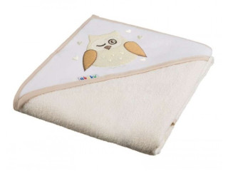 Рушник з капюшоном 80x80см Akuku A1231, бежевий