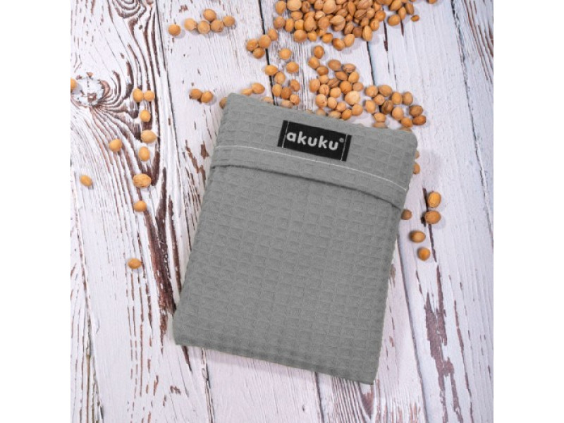 Грілка з вишневими кісточками 13x16 см, сірий Akuku A0635, Фото 1
