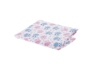 Пеленка 55 x 70 см голубые/розовые совы Akuku A0254