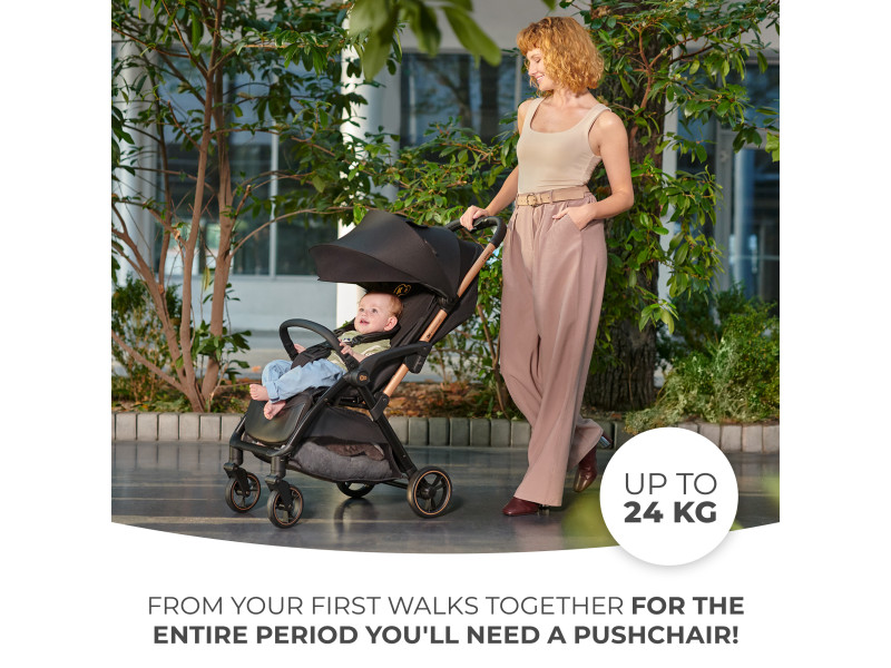 Прогулянкова коляска Kinderkraft Apino Dove Grey (KSAPIN00GRY0000), Фото 4