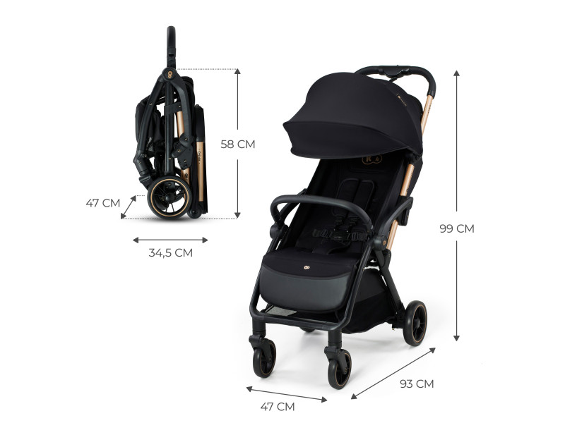 Прогулочная коляска Kinderkraft Apino Raven Black (KSAPIN00BLK0000), Фото 14