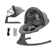 Крісло-гойдалка Kinderkraft Lumi 2 Dark Grey (KBLUMI02DGR0000)