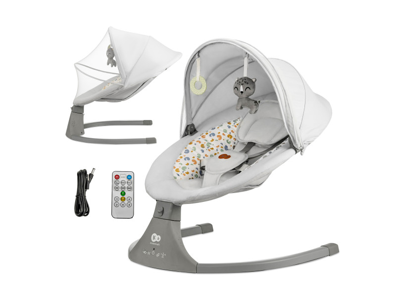 Крісло-гойдалка Kinderkraft Lumi 2 Light Grey (KBLUMI02LGR0000), Фото 1