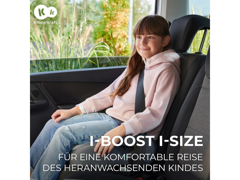 Автокрісло-бустер Kinderkraft i-Boost Grey (KCIBOO00GRY0000), Фото 12