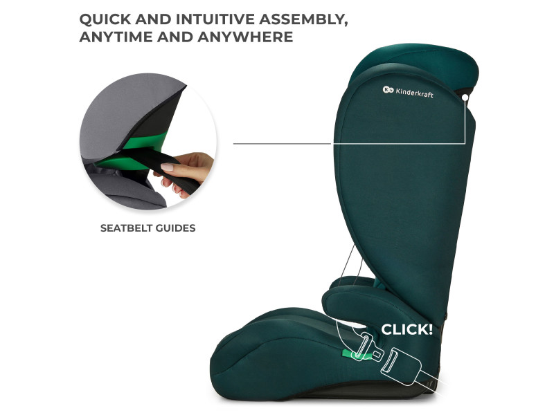 Автокрісло Kinderkraft i-Spark Green (KCISPA00GRE0000), Фото 10