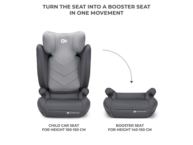 Автокрісло Kinderkraft i-Spark Grey (KCISPA00GRY0000), Фото 11