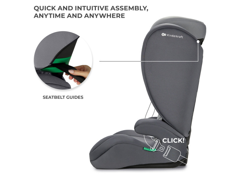 Автокрісло Kinderkraft i-Spark Grey (KCISPA00GRY0000), Фото 10