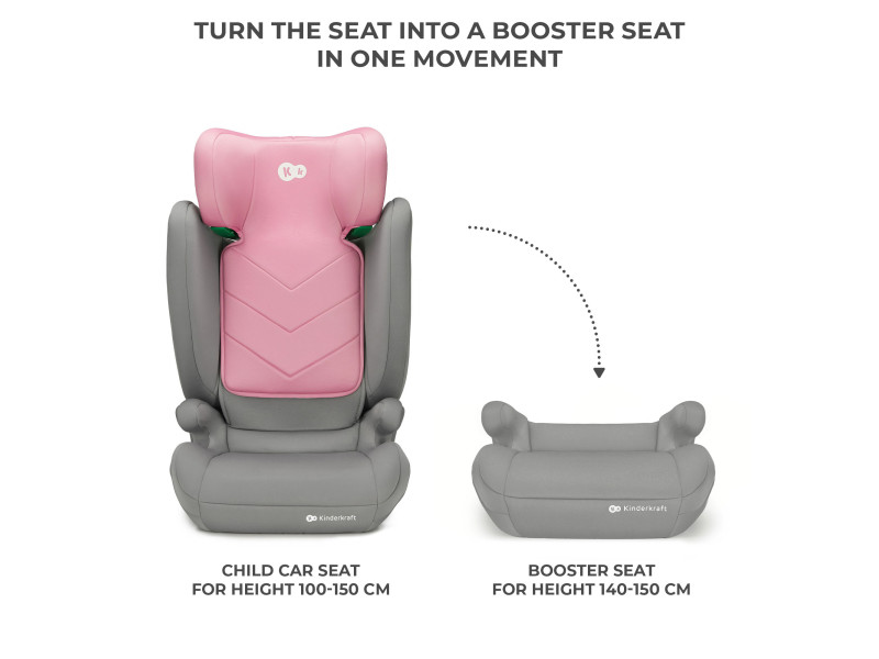Автокрісло Kinderkraft i-Spark Pink (KCISPA00PNK0000), Фото 13