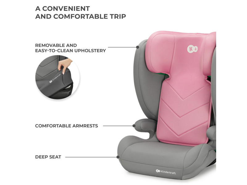 Автокрісло Kinderkraft i-Spark Pink (KCISPA00PNK0000), Фото 17