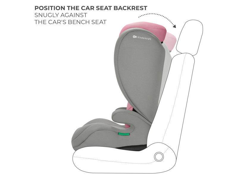 Автокрісло Kinderkraft i-Spark Pink (KCISPA00PNK0000), Фото 8