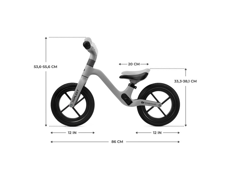 Біговел Kinderkraft Xploit Moontone Silver (KRXPLO00GRY0000), Фото 10