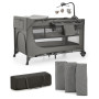 Ліжко-манеж с пеленатором Kinderkraft Joy 2 Dark Grey (KLJOY02DGR000AC)