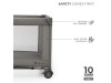 Ліжко-манеж с пеленатором Kinderkraft Joy 2 Dark Grey (KLJOY02DGR000AC), Фото 17